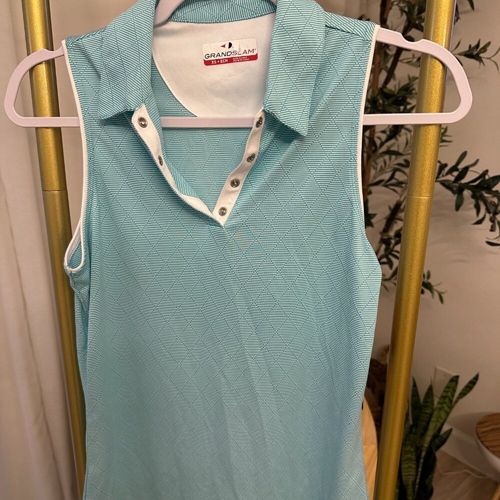 Women's Grand Slam Sleeveless Golf Polo Top